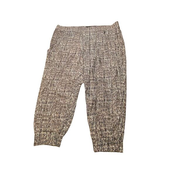 Torrid Ponte Black Pants Textured Lightweight Tapered Relaxed Fit Jogger Pants S - Picture 1 of 5